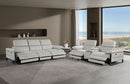 1246 - Modular Power Triple Reclining Sofa And Console Loveseat Set With Power Headrests