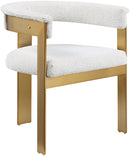 Romeo - Boucle Dining Chair With Gold Base (Set of 2)