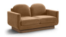 Diviento - Velvet Performance Fabric Upholstered Loveseat