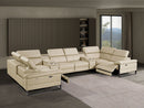 1246 - 8-Piece U-Shaped Modular Power Reclining Sectional With 2 Power Recliners And Power Headrests