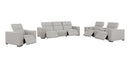 1208 - Modular Leather Set With 5 Power Recliners & Power Headrests