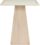 Atrium - Glass Top And Wood Base Dining Table