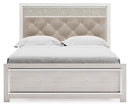 Altyra - Queen Panel Bed With Roll Slats - White