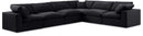 Comfy - 6 Piece Velvet Modular Corner Sectional