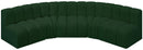 Arc - Boucle Fabric 5 Piece U-Shaped Modular Sofa