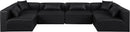 Cube - 6 Piece Modular Armless Sectional