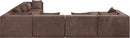 Stellar - 7 Piece Chenille Fabric Upholstered Modular Sectional