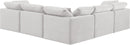 Indulge - Velvet 5 Piece Modular Corner Sectional