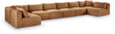 Shaggy - Fabric 8 Piece Modular U-Shaped Armless Sectional