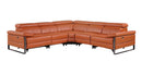 1246 - 5-Piece L-Shaped Modular Power Reclining Sectional With Power Headrests