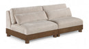 Turin - Chenille Fabric Upholstered Modular Sectional - Taupe