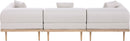 Laguna - 3 Piece Resilient Water Resistant Fabric 106.5" Upholstered Outdoor Patio Modular Sofa