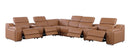 1116 - 8-Piece L-Shaped Sectional Sofa In With 4 Power Recliners & Power Headrests