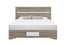 Seville - 5 Piece Queen Bedroom Set (Bed, Dresser & Mirror, Nightstand, Chest) - Natural