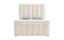 Serenity - Queen Bed With Speaker, TV Lift, Fireplace - Cream