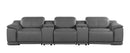 9762 - 5-Piece Modular Power Reclining Sofa And Loveseat Set With 3 Power Recliners In