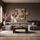 Orin - Velvet 6 Piece Modular Double Chaise Sectional