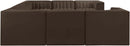 Rummi - Velvet Performance Fabric Upholstered Modular Sectional