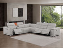 2679 - 7-Piece L-Shaped Power Reclining Sectional In Genuine Leather (3 Recliners)