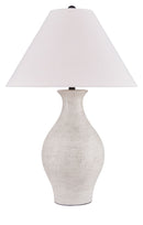 Ashbend - Ceramic Table Lamp - Antique White