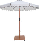 Amalfi - Aluminum Patio Umbrella - Light Brown Base / Light Brown Pole