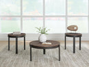 Horizon Hills - Occasional Table Set (Set of 3) - Brown / Black