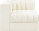 Rummi - Velvet Performance Fabric Upholstered Modular Corner Chair