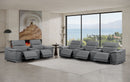 2679 - Power Reclining Sofa And Loveseat In Genuine Leather (5 Recliners With Power Headrests & 3 Consoles)