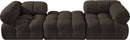 Ames - 3 Piece Boucle Modular Sofa With 1 Backless Seat