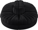 Rummi - Oval Velvet Performance Fabric Upholstered 6 Piece Modular Sectional