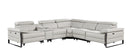 1246 - 6-Piece L-Shaped Modular Power Reclining Sectional With 3 Power Recliners And Power Headrests