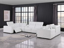 1208 - 8 Piece Modular Leather Sectional With 2 Power Recliners & Power Headrests