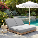 Solace - Olefin Performance Fabric Outdoor Patio Double Lounge Chair