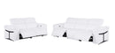 1126 - 5-Piece Modular Power Reclining Sofa And Loveseat Set In With 4 Power Recliners & Power Headrests