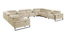 1246 - 12-Piece U-Shaped Modular Power Reclining Sectional With 4 Power Recliners And Power Headrests