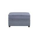 Bois II - Ottoman With Storage - Gray Velvet