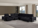 1246 - 7-Piece L-Shaped Modular Power Reclining Sectional With 4 Power Recliners And Power Headrests