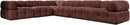 Orin - L-Shaped Velvet 6 Piece Modular Sectional