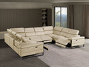 1246 - 8-Piece U-Shaped Modular Power Reclining Sectional With 4 Power Recliners And Power Headrests