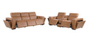 1224 - 6-Piece Modular Power Reclining Sofa And Console Loveseat Set In With 5 Power Recliners & Power Headrests
