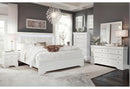 Pompei - Full Bed - Metallic White