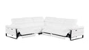 1246 - 5-Piece L-Shaped Modular Power Reclining Sectional With Power Headrests