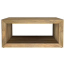 Benton - Square Solid Mango Wood Coffee Table - Natural