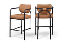Serava - Vegan Leather Upholstered Bar Stool
