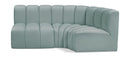 Arc - Faux Leather 3 Piece Sofa
