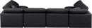 Indulge - Faux Leather 6 Piece Modular U-Shaped Sectional