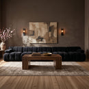 Orin - Velvet 5 Piece Modular Armless Sofa