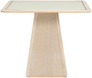 Atrium - Glass Top And Wood Base Dining Table