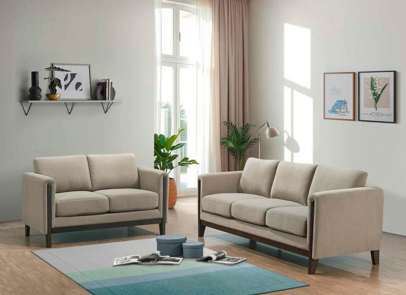 Islington - Upholstered Panel Arm Sofa Set
