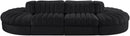 Rummi - Oval Velvet Performance Fabric Upholstered 8 Piece Modular Sectional